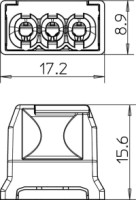Svorka 61/325 3x2,5 mm2 svetlosiv�, 2054485 OBO