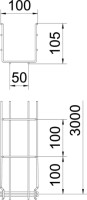 ��ab GRM 105/100 105x100x3000 , pozinkovan� galvanicky 6002402 OBO