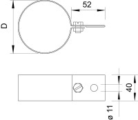 Prchytka 301 DIN-100  odkvapov 5350107