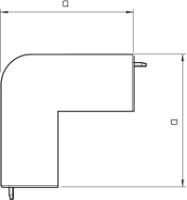 Kryt WDK/HA 60110 60x110 mm vonkaj�ieho rohu WDK, 6192335 OBO