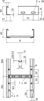 Rebr�k LG 630 NS 60x300x3000 k�blov� s perforovan�m, pozinkovan� p�sovo 6208509 OBO