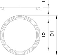 Kr��ok 107/F PG21 tesniaci, 2030217 OBO