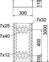 ��ab BKRS 1130 FS  k�blov� 110x300x3000 , poch�dzny, St,FS 6061985 OBO