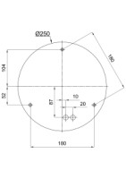 Svietidlo IN-22BT13/025  2x60W E27 IP44 ELSA 2 kov/sklo, biele 44741