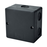 katua KSK 80 FA ierna s krytm IP66, na omietku IP66 UV-stabiln 81x81x38mm 8595568930910