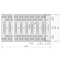 lab NKZI 50x250x1 S kblov so spojkou perforovan 2,1m (Mars) 8595057692008