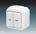 Sp�na� 3558N-C88510 B Pl. �al�uiov� s blok.  IP54, 1/0+1/0 biely 3558N-C88510 B