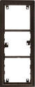 Rmek 4FF 127 13.5 KARAT pre 3 moduly, ierna metalza 4FF 127 13.5