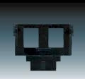 Kryt 5014A-B1018 nosn� komunika�nej z�suvky dvojn�sobnej �ierna 5014A-B1018