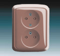 Z�suvka 5512A-2359 R2 dvojn�sobn� kompet s clonkami �erven� 5512A-2359 R2