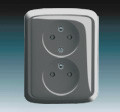 Z�suvka 5512A-2359 S2 dvojn�sobn� kompet s clonkami dymovo �ed� 5512A-2359 S2