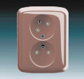 Z�suvka 5513A-C02357 R2 dvojn�sobn� komplet, nato�en� dutinka �erven� 5513A-C02357 R2
