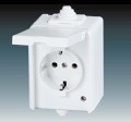Z�suvka 5518-3969 B Pl. s vie�kom, IP44, 2P+PE SCHUKO biela 5518-3969 B