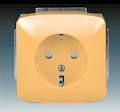 Z�suvka TANGO  1-n�sobn� SCHUKO, s clonkami, be�ov� 5518A-A3459 DX
