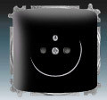 Z�suvka 5519A-A02357 N s krytom s clonkami �ierna 5519A-A02357 N