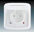 Z�suvka 5598A-2999 B komplet, s clonkami, s vie�kom, IP44 biela 5598A-2999 B