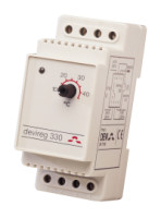 Termostat Devireg 330, +5 �C a� +45 �C, s k�blov�m sn�ma�om, na DIN li�tu 140F1072