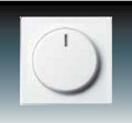 Kryt SOLO 6540-84-102 stmieva�a s oto�n�m ovl�dan�m �tudio biela (n�hr. 6599-0-2953) 2CKA006599A2953