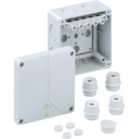�katu�a Abox 060-6mm2 spojovacia so svorkovnicou IP65, siv�, pr�zdna, 5-p�lov, 110x110x67mm IK08 80640701