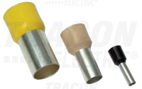 Dutinka 0,5mm2 x 6mm, izolovan lisovacia s plastovm krkom, L=12mm, oranov E010