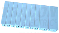 Zslepka EDTM plastov modulov. k rozvodnm skriniam,108mm,6 modulov EDTM