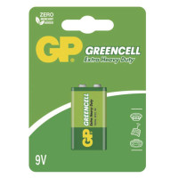Batria GP Greencell  6F22 (9V) zinko-chloridov B1251 1012511000