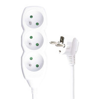Predl�ova�ka P0310R  3Z 10M (H05VV-F 3G1,5mm2) biela P0310R 1902031008