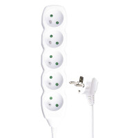 Predl�ova�ka P0513R  5Z 3M (H05VV-F 3G1,5mm2) biela P0513R 1902050308