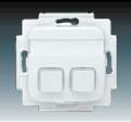 Modul FEH 1002 kontrolny dvojit� s tla��tkami alpsk� biela 2TKA002110G1