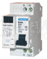 Chr�ni� KVKB-10/03 pr�dov� 2P + isti�, char. B, 10A, 30mA KVKB-10/03