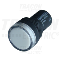 Kontrolka LED 400V AC/DC, d=22mm, biela LJL22-WF