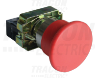 Tla�idlo NYGBA42P klasick�,kovov� doska,�erven�,1 rozp�n. kontakt NYGBA42P