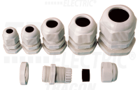 V�vodka PG-7 plastov� s maticou,siv� 3,5-6,5mm IP66 PG-7