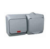 Z�suvka 2P+PE +prep.(rad.6)orient.IP44�ed� WDE000685