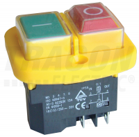 Sp�na� SSTM-4  2-tla�idlov�, miniaturny, vstavan�, 0-I / ON-OFF, 4PIN, 230VAC, 12A, IP54 SSTM-04