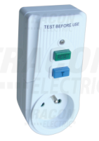 Adapt�r TFGA-1F z�suvkov� s pr�dov�m chr�ni�om, 16A, 250V, 30mA, IP40 TFGA-1F