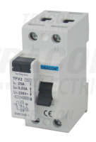 Chr�ni� TFV2-25030 pr�dov� 25A/30mA, 2p, char. AC TFV2-25030
