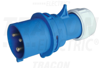 Vidlica TICS-023H spojovacia  250V, 32A, 2P+PE, 6h s k�blovou prechodkou, IP44 TICS-023H