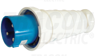 Vidlica TICS-033 spojovacia  250V, 63A, 2P+PE, s k�blovou prechodkou a zv��en�m kryt�m, IP67 TICS-033