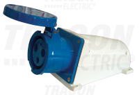Z�suvka TICS-133 n�stenn� 250V, 63A, 2P+PE, s k�blovou prechodkou a zv��en�m kryt�m, IP67 TICS-133