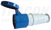 Z�suvka TICS-233 spojovacia 250V, 63A, 2P+PE, s k�blovou prechodkou a zv��en�m kryt�m, IP67 TICS-233