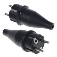 Vidlica Original 3x2,5mm gumov ierna IP44 (1419190) 100000039