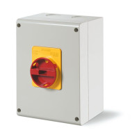 Sp�na� ISOLATOR 0-1 100A 3P IP65 plast 210x155x107mm EM nad omietku 590.EM10003