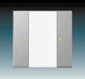 Prvok 6125/02-83-500 ovl�dac�, 1/2 n�sobn� KNX, hlin. strieborn� 2CKA006115A0218