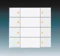 Prvok 6127/02-84-500  KNX ovl�dac� 4/8-n�sobn�, �t�dio biela (nahr. 6117-0-0235) 2CKA006117A0235
