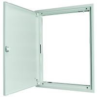 R�m BP-U-3S-600/15-W s dverami, oto�n� z�mok, mont� POD omietku, biela, �xV=635x1560, IP30 111191